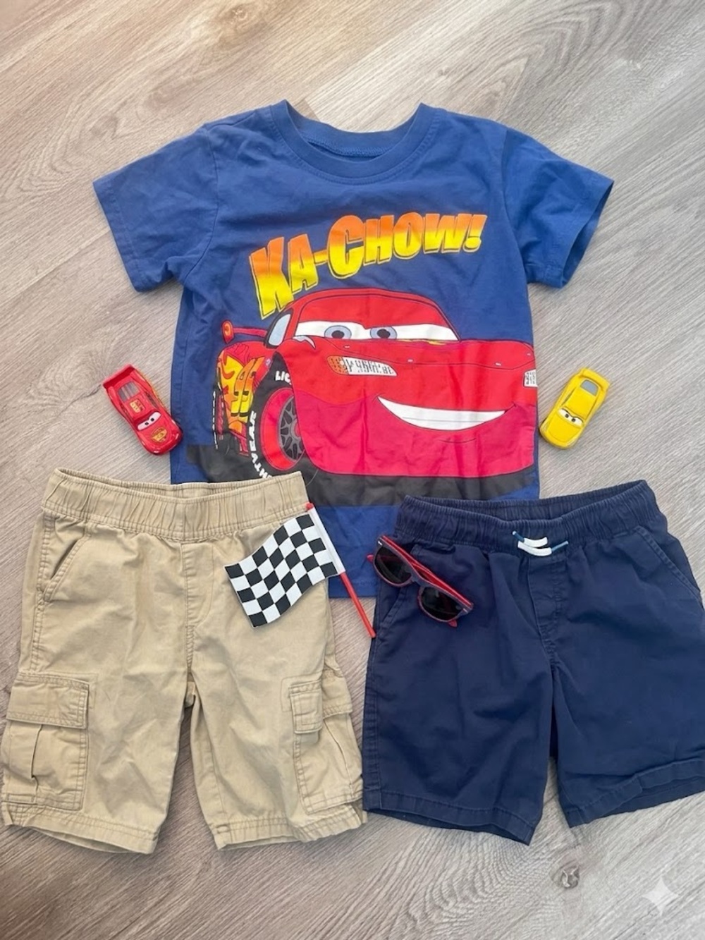 Boys 6/7 Summer Bundle | Disney Pixar Cars Shirt + Shorts Lot